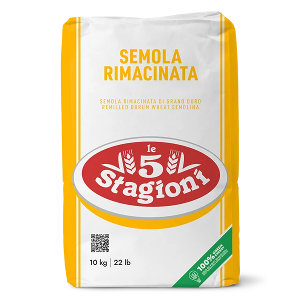 [Agurimacinata10kg] Farina 5 Stagioni Semola Rimacinata
